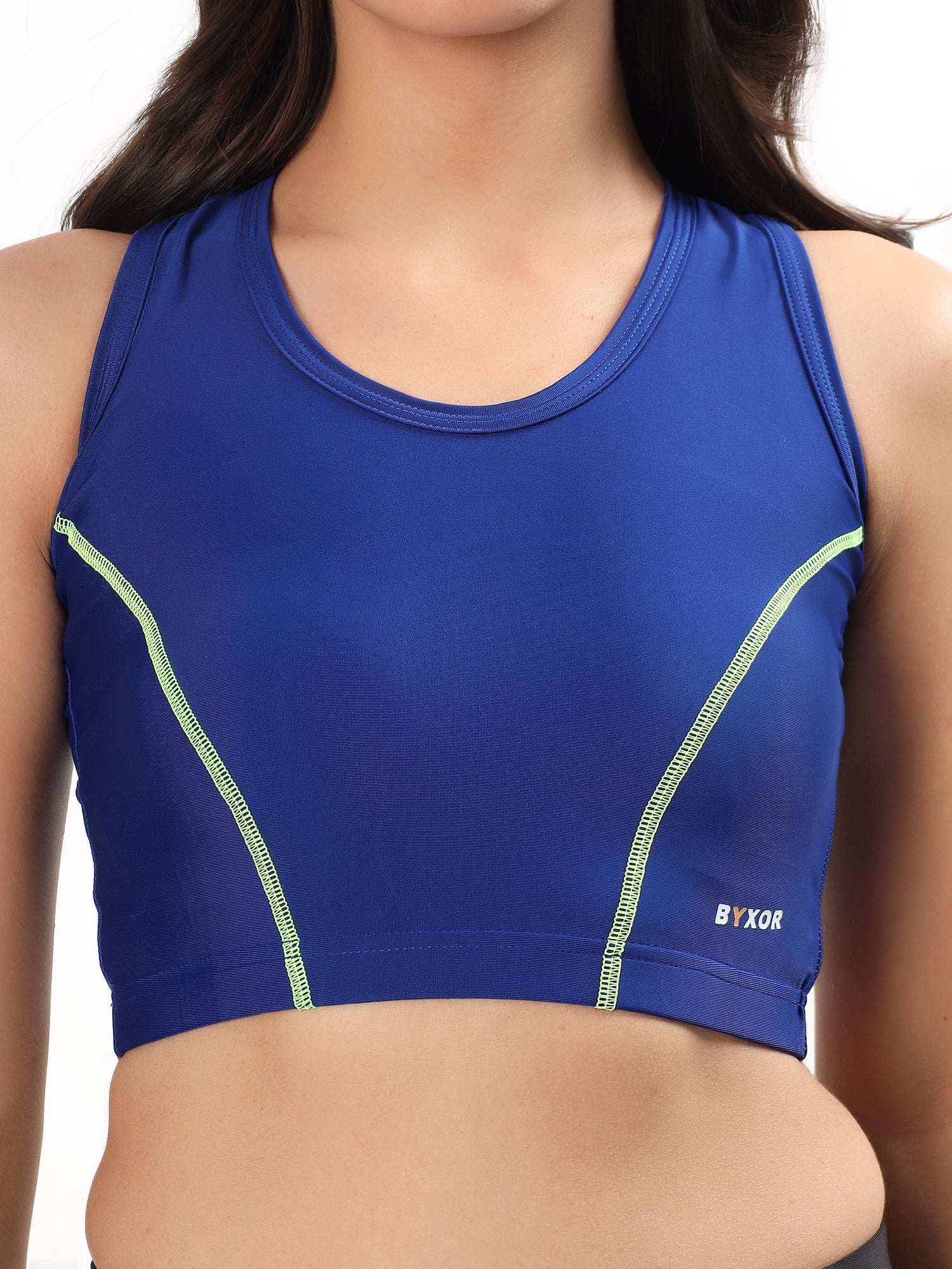 BYXOR Women's Sports Bra Black – Front view