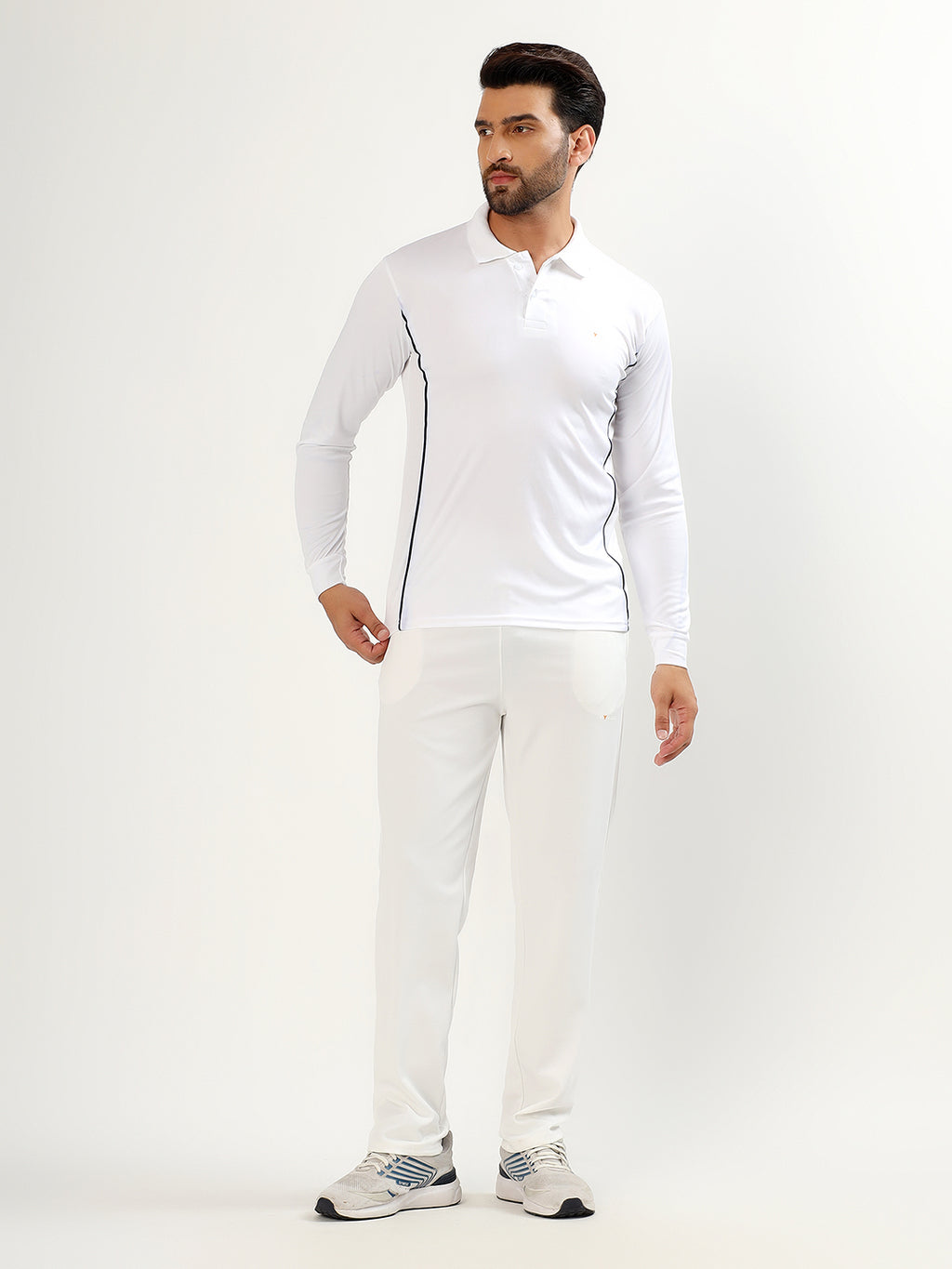 BYXOR Women's Cricket Shirt White – Three quarter front view