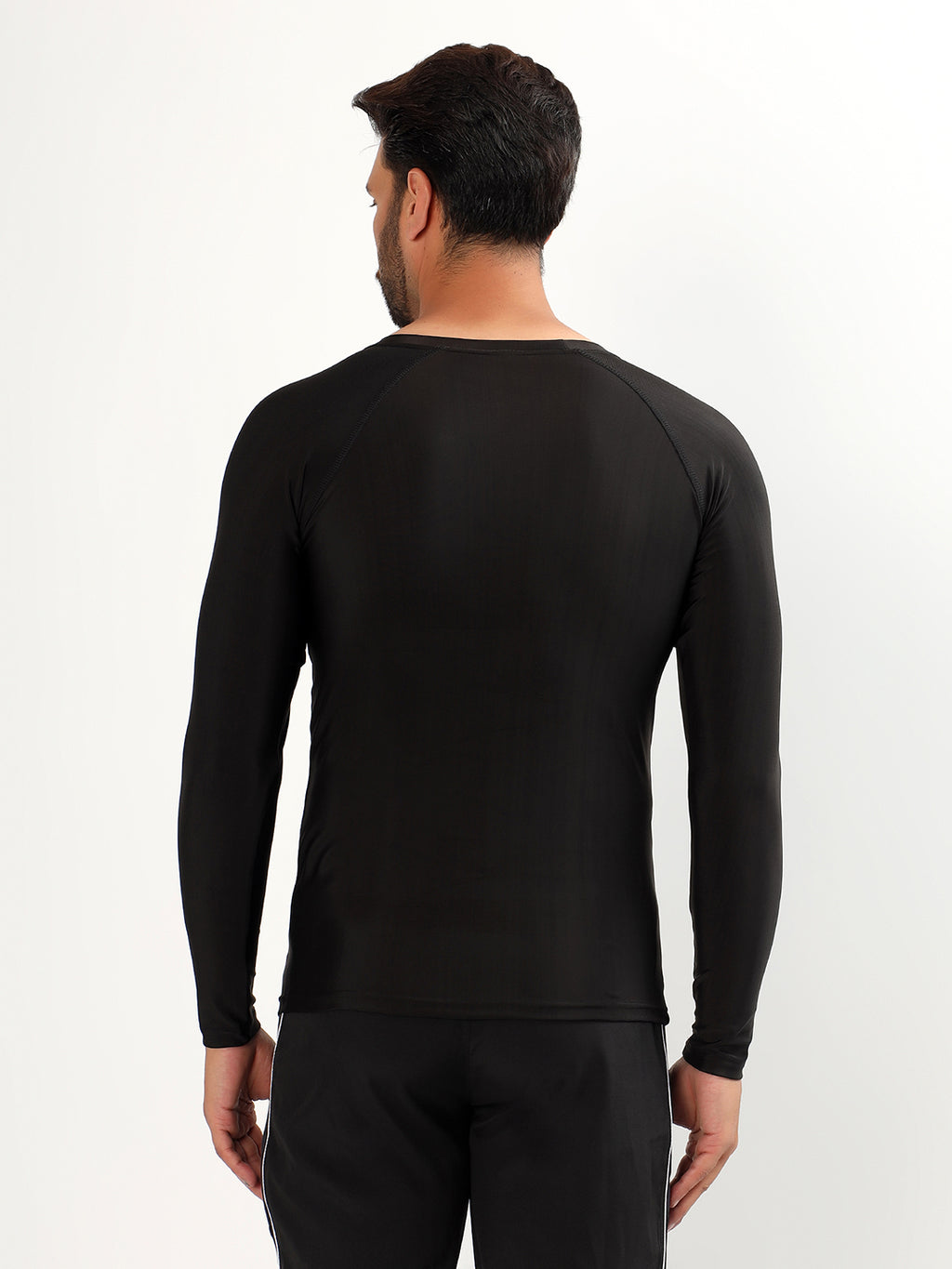 Men's Full Sleeve Compression T-Shirt – Front with racket