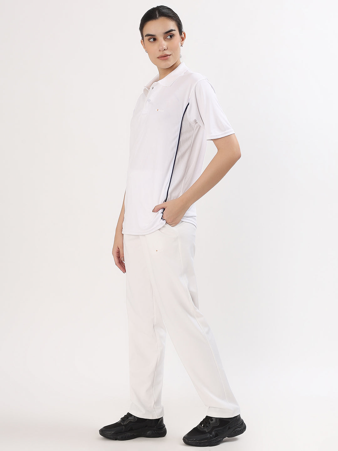 BYXOR Cricket Outfit Set White – Three quarter side 2