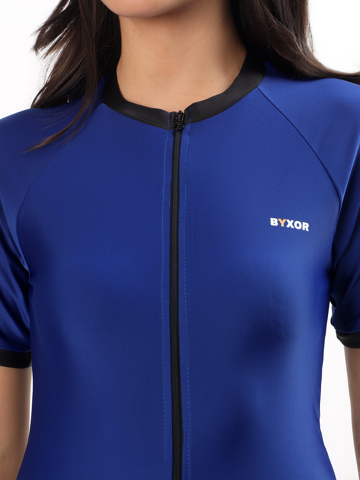 BYXOR Women's Skating Outfit Blue – Three quarter view