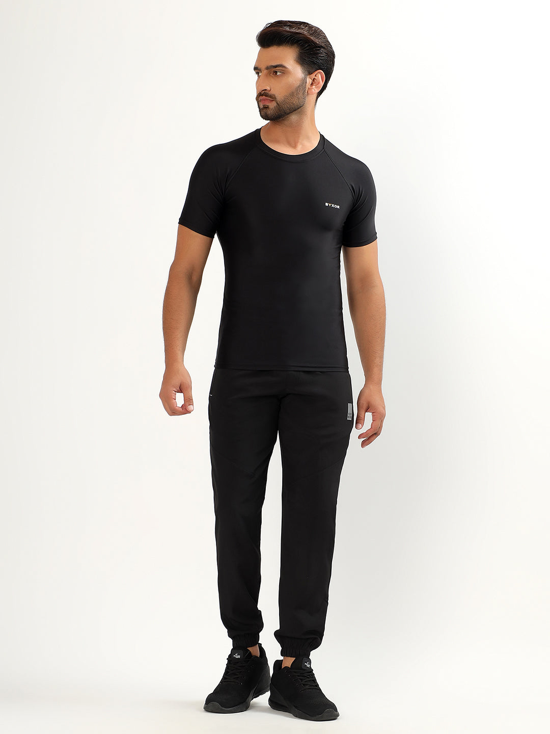 Men's Half Sleeve Compression T-Shirt – Full body front