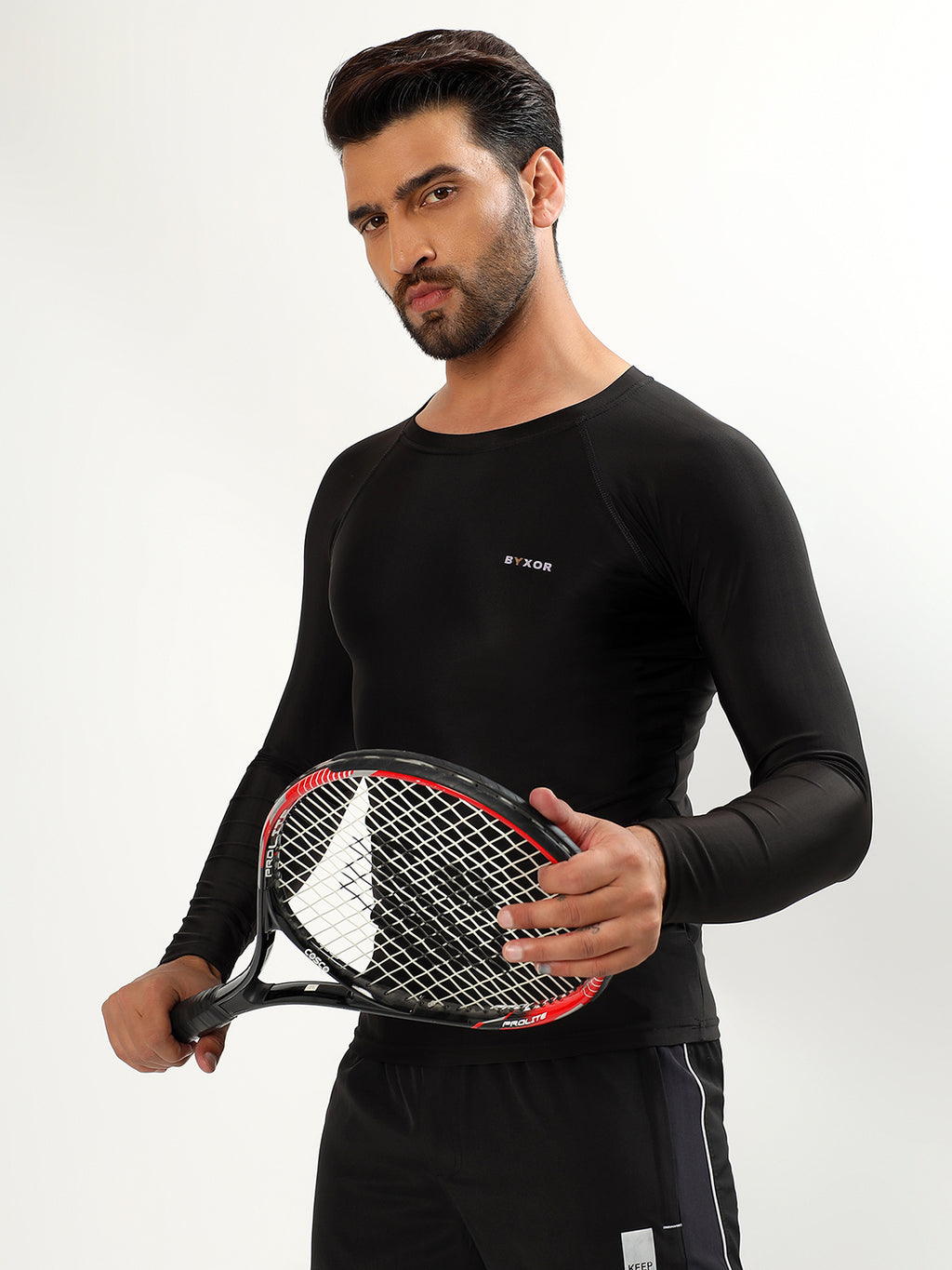 Men's Full Sleeve Compression T-Shirt – Side pose