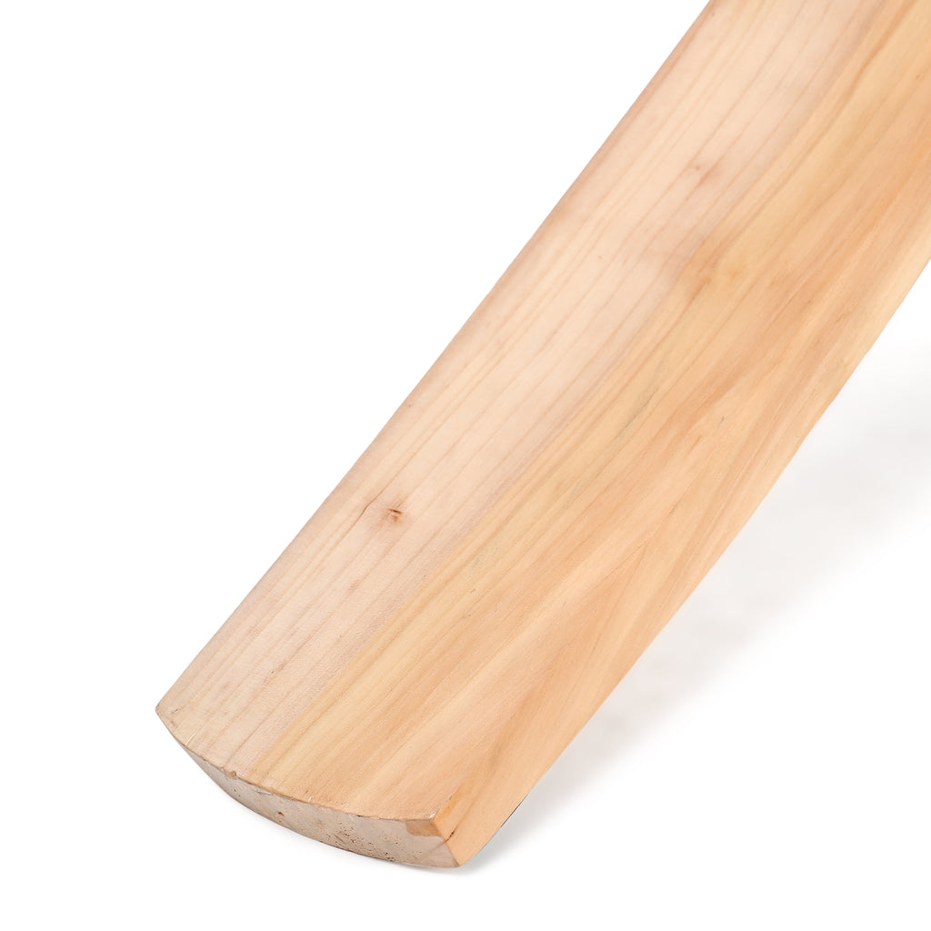 BYXOR Single Blade Player Edition Green – Toe wood grain close up