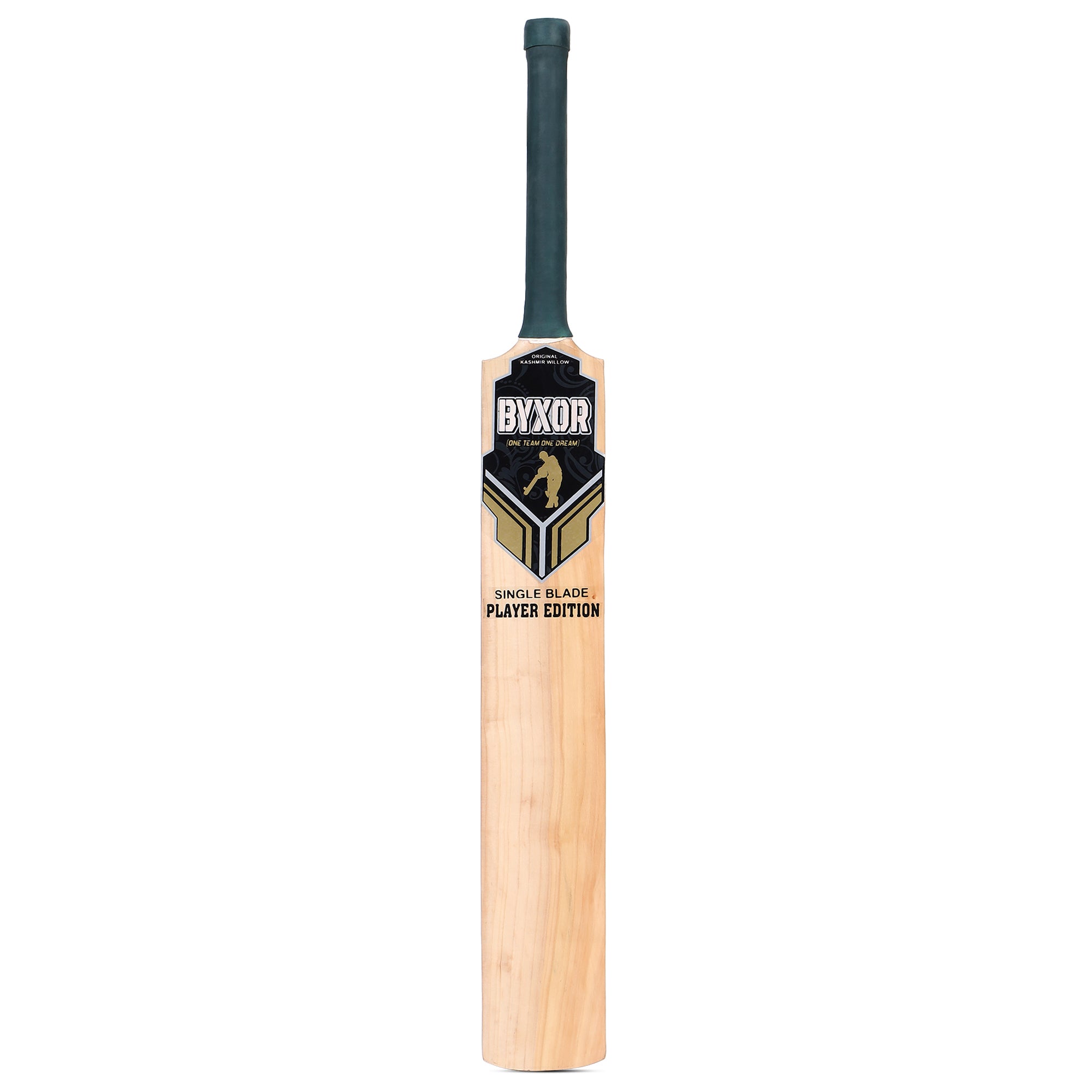 BYXOR Single Blade Player Edition Green – Full bat front sticker